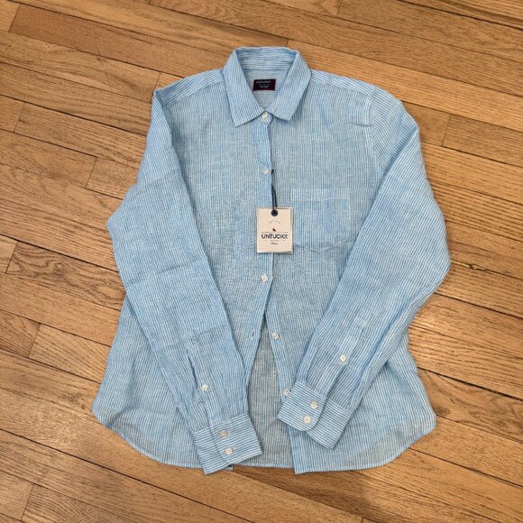 Untuckit Grechetto 100% Linen Nwt Size XS/0 - Picture 2 of 7